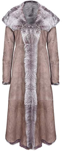 Infnity Leather Damen Taupe Damen Weiche Echt Toskana Lammfell Gilet Weste