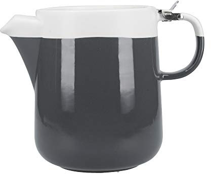 La Cafetière C000431 Barcelona Large Teapot, Ceramic, Cool Grey, 1.2 L