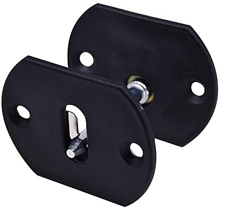 Yoogu 4 Sets Möbelverbinder Pin Stil Ersatz Teil Sofa Couch Sektionalverbinder Schwarz