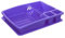 ECO Large Plastic Dish Drainer Rack with Drip Tray | Heavy Duty Sturdy Dish Rack for Kitchen Countertop | Purple Dish Drainer for Efficient Kitchen Organization & Cutlery Placement (Purple)