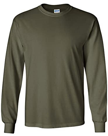 Gildan Men's Ultra Cotton Adult Long Sleeve T-Shirt, 2-Pack