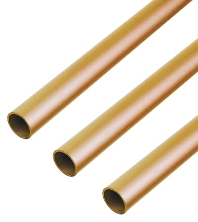 Alberts 497637 Rundrohr | Messing | 1000 x 6 x 0,5 mm | 3er Set