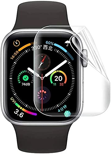 Onyx [2-Stück] Premium Hydrogel TPU Panzerfolie Schutzfolie für Apple Watch Series 4/5/6/SE 40mm - Full 3D Coverage – Ultra KLAR TRANPARENT