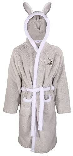 Disney Womens Thumper Dressing Gown Supersoft Fleece Bambi Robe Grey L-XL