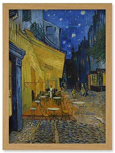 Artery8 Van Gogh Cafe Terrace at Night Place du Forum Painting Artwork Framed Wall Art Print A4