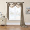 SK Studio Querbehang Freihanddeko Transparente Voile Gardine Vorhang Hochzeit Deko Foto Hintergrund Vorhangschal für Party Hochzeit Geburtstag Braun, 140x600cm
