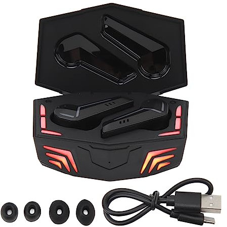 Alomejor RGB Gaming Wireless Earbuds 5.3 with Stable Signal, Low Latency Independent Sound Mode System