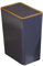 kowaku Cubo de Basura con Tapas, cesto de Basura de Cocina, Cubo de Basura Estrecho, Cubo de Basura nórdico para Garaje, 15L Azul