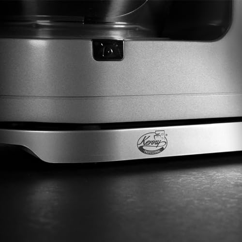 Kenny Professional Planche coulissante 2 en 1 pour robot de cuisine compatible avec les robots KENWOOD Cooking Chef avec éclairage et compartiment de rangement des câbles (argent)