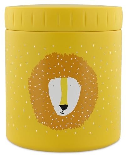 Trixie - Boîte à Repas Isotherme en Acier Inoxydable 500ml - Récipient Alimentaire pour Déjeuner/Goûter (Mr. Lion)