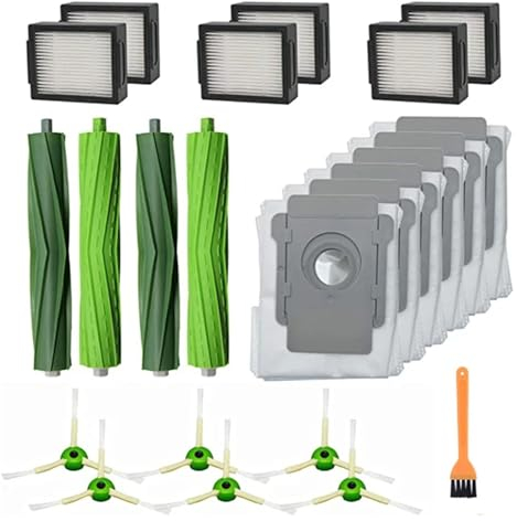 EtliN Sac à poussière for aspirateur Robot IRobot Roomba J7 J7 + Plus, Brosse Principale, Filtre Hepa, Brosse latérale, pièces détachées (Color : for j7)