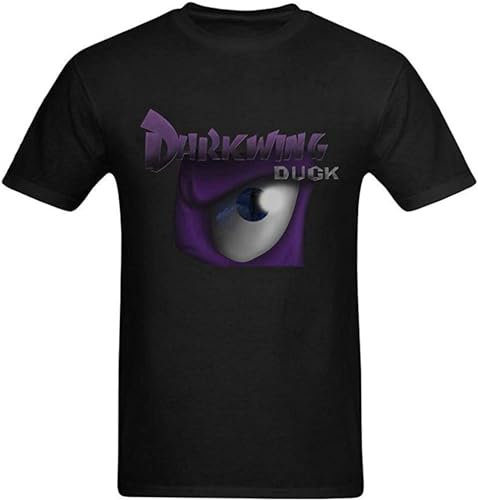 Men's Darkwing Duck Poster Unisex 100% Cotton Short-Sleeve T-Shirts Black L