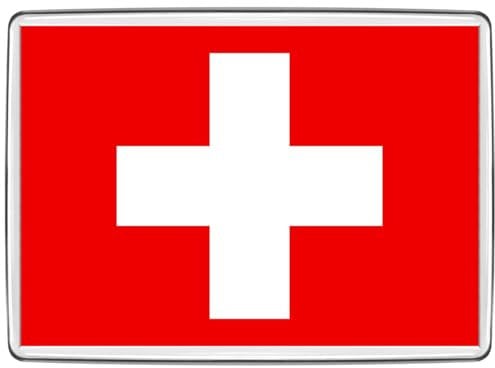 Pixly® Switzerland Flag Fridge Magnet Large Jumbo Size Swiss Keepsake Country Souvenir Novelty Refrigerator Magnets Gift