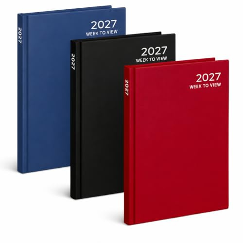 Sixstore Wochenansicht A4 Terminplaner 2027 Terminkalender Büro Arbeitsplaner Schreibtisch Organizer A4 WTV 2027 Tagebücher Jahresplanung 1 Terminplaner zufällig gesendet