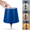 Asslye Pridola Wireless Bottle Lamp, 3 Color Stepless Dimming Pridola Bottle Lamp, Touch Control Wine Bottle Lampshade, Rechargeable Wine Bottle Lights for Bars Restaurants (Deep Blue)