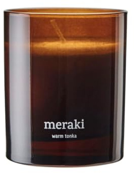Meraki - Duftkerze, Ø 8 cm, Warm tonka