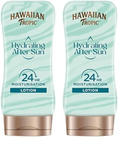 Hawaiian Tropic Silk Hydration Air Soft After Sun Lotion Coconut Papaya, 180 ml, 1 St (Packung mit 2)