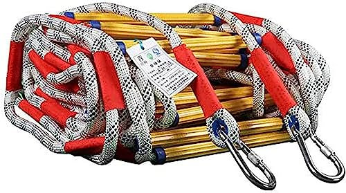 Soft Ladder Rope Ladder Fire Escape, Rescue Rope Ladder, Can Be Deployed Quickly, and Can Be Folded to Store Climbing Ladder Rope Ladder)