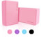 RISVOWO Yoga Block, Yoga Blöcke 2er set, Yogablock Robust aus EVA Schaumstoff, Rutschfest Yogablöcke Zubehör für Anfänger und Fortgeschrittene, Damen Herren Pilates, Meditiation (Rosa)