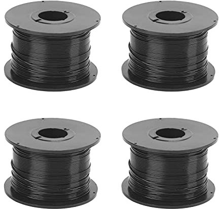 Tyenaza Cavo Twist Metallico da 4 Pezzi, Fascette da Giardino, Fissaggio Riutilizzabile, Filo di Ferro zincato tagliabile, 0,8 mm