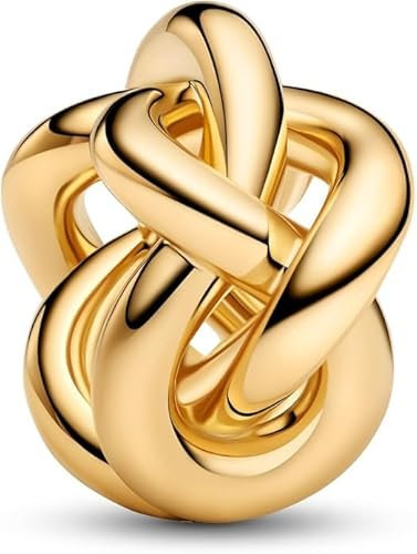 PHCLASY Gold Infinity Knot Charms Kompatibilität für Europas Armband Anhänger für Damen