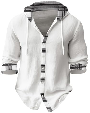 Nuoke Offre Black of Friday, Chemise Homme Rose, Chemise, Chemisette pour Homme, Hawaii, Chemises, Chemises, Lin, Hawaii, Lin