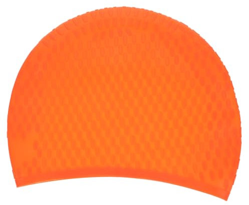 BESTonZON Cappellino Da Nuoto Silicone Per Donne e Uomini Design Per Lunghi Cuffia Da Piscina Per Nuotatori Protezione Orecchie Adatto Tutti Tipi Di
