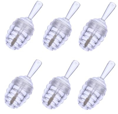 FOMIYES 6pcs Honeycomb Lip Gloss Tubes Transparent Empty Lip Balm Containers Refillable Cosmetic Bottles for DIY Lipstick and Gel Storage
