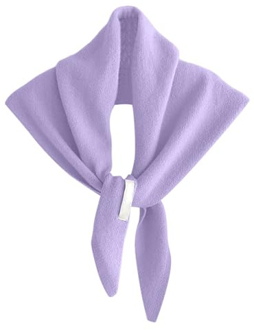 Dreieckstuch Damen Wolle Dreieckschal Elagant Dreieckstücher Kopftücher Musselin Kopftuch Casual Halstuch Bandana Kuschelig Schultertuch Winter Mode Gestrickter Schal Einfarbig Leicht Warm Strickschal