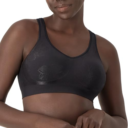 Bali Women's Double Support Spa Closure Wire-Free Bra, Black, 38D