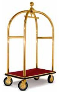 stilcasa Carrello porta valigie Lusso Cromato