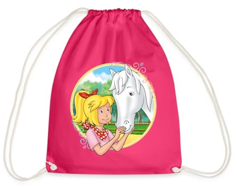 Spreadshirt Bibi Und Tina Streicheleinheiten Sabrina Turnbeutel, One size, Fuchsia