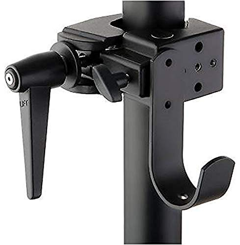 Bresser F003254 BR-14 solide Rohrklemme mit Haken Schwarz