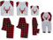 SANMIO Weihnachten Familie Outfit Set Matching Lange Ärmel Bluse + Plaid Lange Hosen Pyjama Set Xmas Grey-Plaid (für Herren) XL