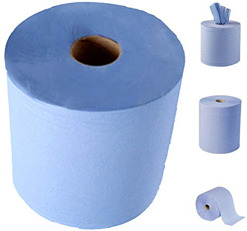 Wellpack Europe Blue 2ply Centrefeed Tissue Paper Towel Pack of 1 x Roll