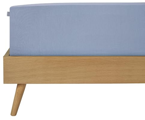 Schiesser Edeljersey Spannbettlaken Jessi | 100% gekämmte Baumwolle aus nachhaltiger Produktion | für Matratzen 180x200cm bis 190x200cm | Matratzenhöhe bis 22cm | Lavendel