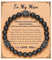 Halukakah Herren Schungit Armband mit Lavastein Perlen - Geburtstags, Abschluss, Ruhestands, Naturstein Christliches Geschenk für Väter, Ehemänner - mit Karte An Meinen Mann