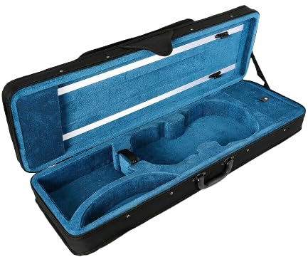 kangten Weiches Innere Violinenkoffer 4/4 Geigenkoffer mit Rucksackriemen und Griff Geige Koffer Kasten Case
