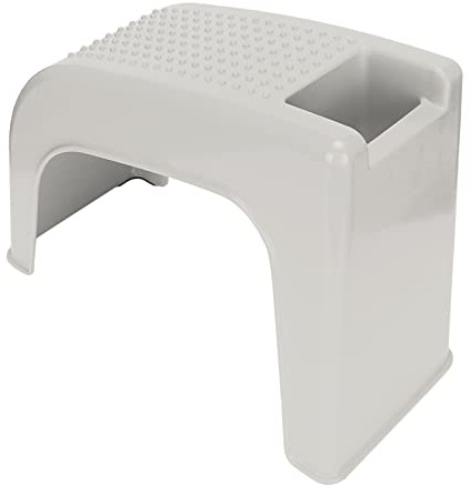 Fußstütze für die Dusche, Pediküre, bequem, bequem, rutschfest, stabil, leicht, praktisch für Zuhause für Badezimmer (Beige)