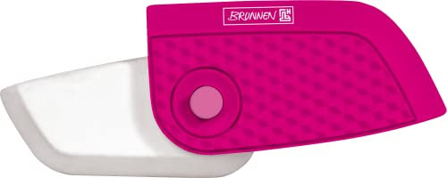 BRUNNEN Radiergummi „Klick Grip“ Colour Code, 5,9 x 3,3 x 1,5 cm, pink