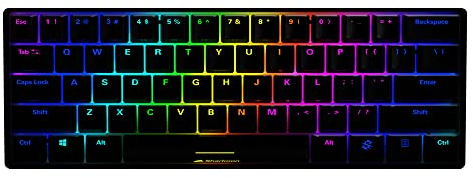 Sharkoon Skiller SGK50 S4 bk Kailh Red, Gaming Keyboard, US Layout (QWERTY), klein