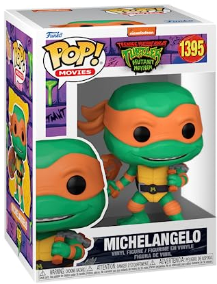 Funko Pop! Movies: Teenage Mutant Ninja Turtles (TMNT) Michelangelo - Vinyl-Sammelfigur - Geschenkidee - Offizielle Handelswaren - Spielzeug Für Kinder und Erwachsene - Movies Fans