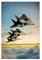 RIPEX Grumm F14 Tomcats In Formation Poster Leinwand Poster Wandkunst Dekor Druck Bild Gemälde für Wohnzimmer Schlafzimmer Dekoration Rahmen Stil 30 x 45 cm