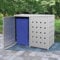 ZEYUAN Mülltonnenbox für 2 Tonnen 240 L Edelstahl, Mülltonnenverkleidung, Gartenbox, Gartenschrank, Geräteschrank, Mülltonnenschrank - 145380