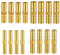 16 Stück Schlauchverbinder Schlauch Verbindungsstück 6mm 8mm 10mm 12mm Messing Benzinschlauch Verbinder Set Schlauchanschluss Gerade für Wasser Kraftstoff Luft