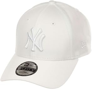 New Era New York Yankees MLB League Essential Tonal Weiß Verstellbare 9Forty Cap - One-Size