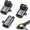 Lot de 3 convertisseurs de câble de charge USB C pour chargeur de montre Garmin - 2 pièces à angle droit de 90 degrés - 1 adaptateur droit de type C pour un transfert de données efficace - Compatible