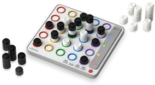 GiiKER Smart Four, 3D-KI-gestütztes 4-Gewinnt-Spiel, Strategie-Brettspiele mit integriertem Schiedsrichter für 1 2 Spieler, Reisespiele für Kinder ab 6 12 Jahren