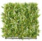 Pack of 12 x Artificial Boxwood Topiary Screen Wall Hedge Grass 50x50cm For Indoor/Outdoor (Dark Green/Green Leaf/Green With Yellow/Lime Green) (Lime Green)