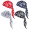 cobee 4 Stück Bandana Kopftuch Herren, Atmungsaktiv Radmütze Durag Men Piratenhut Durag Bandana Cap Kopftuch Kopfbedeckung Männer für Hip-Hop-Dekoration Outdoor Radfahren Motorrad